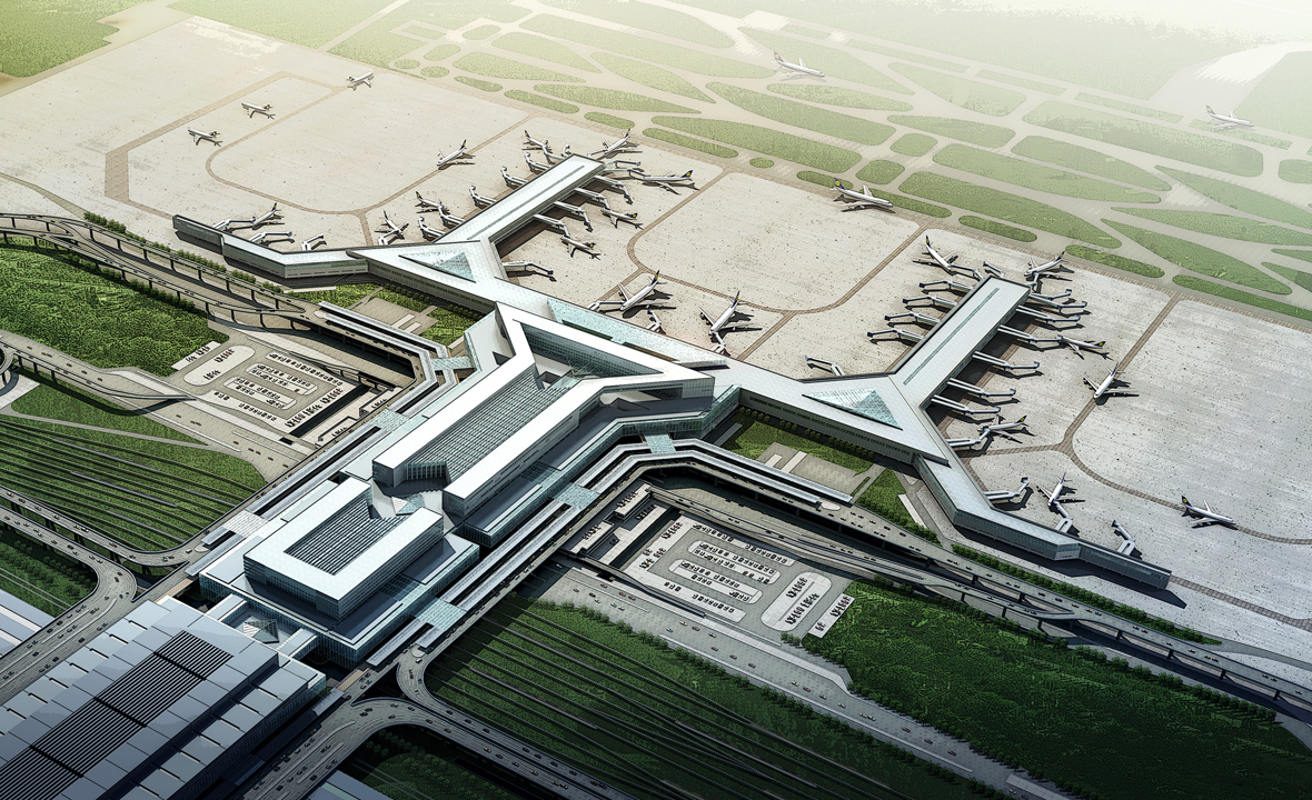 New Centralized Parking at Shanghai Hongqiao Airport